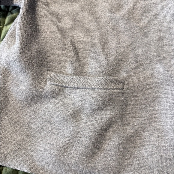 Abercrombie & Fitch grey short sleeve cardigan gold buttons size XL - Picture 10 of 11